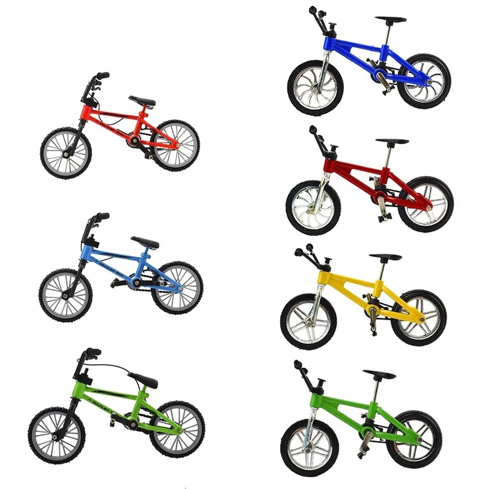 1 PCS Finger Bmx Bike Toys for Boys Mini Bike With Brake Rope Alloy bmx Functional Mountain Bicycle Model Toys for Children Gift