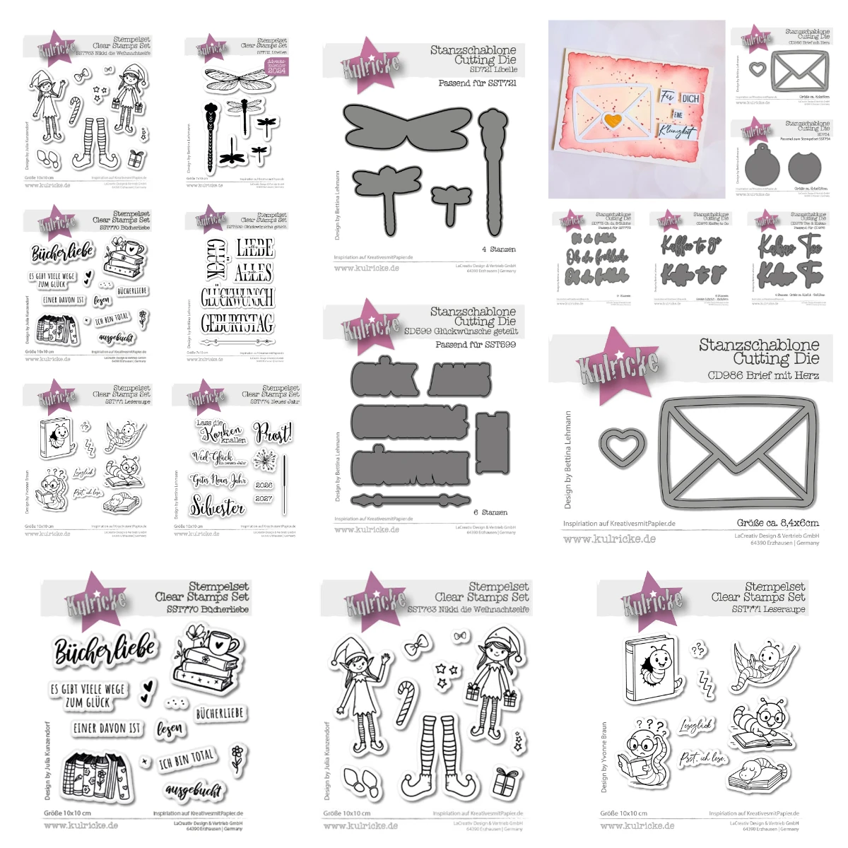 

Silicone Stamps 2026 New Year Dragonflies Metal Dies Handmade DIY Embossing Make Scrapbooking Photo Album Crafts