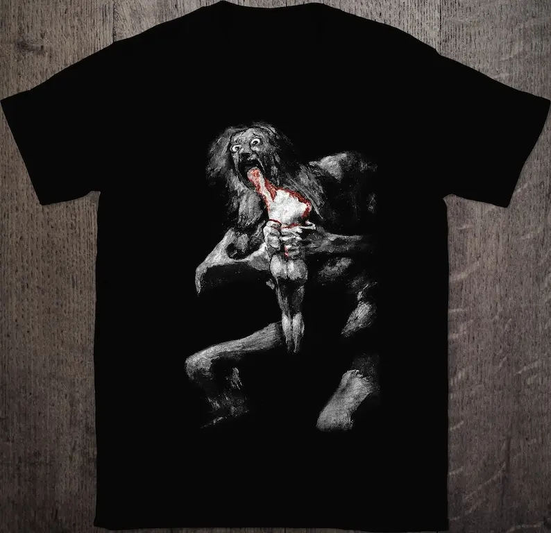 Saturn Devouring His Son T-Shirt | Titan Kronos Greek Mythology Tee