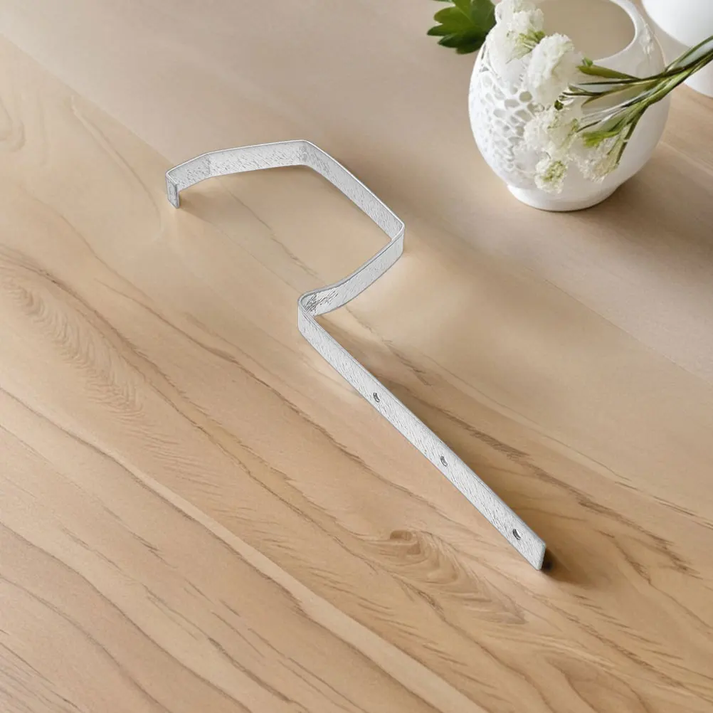 3 قطعة الثقيلة المعادن مزراب بين قوسين دائم مزراب المطر دعم سقف مستقر الصرف الشماعات مانعة لتسرب الماء الطيور المغذية قوس #5