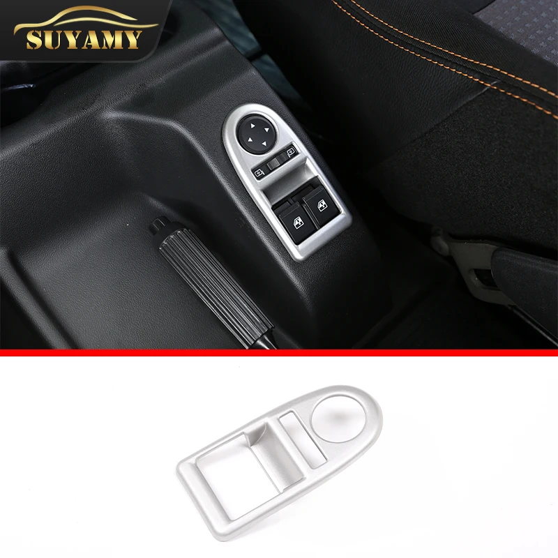 

ABS Silver For LADA NIVA Accessories Glass Lift Switch Decorative Frame Decorative Stickers Auto Interior Styling