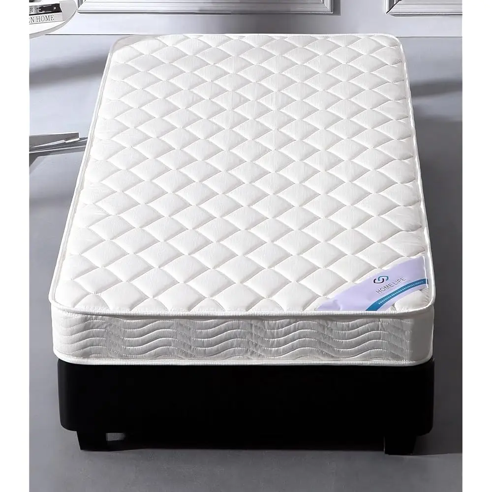 

Homelife 6 H Twin Mattr - Medium Firm Innerspring Support With Tight Top - Memory Foam & Polyester Cover – Lightweight - Easy