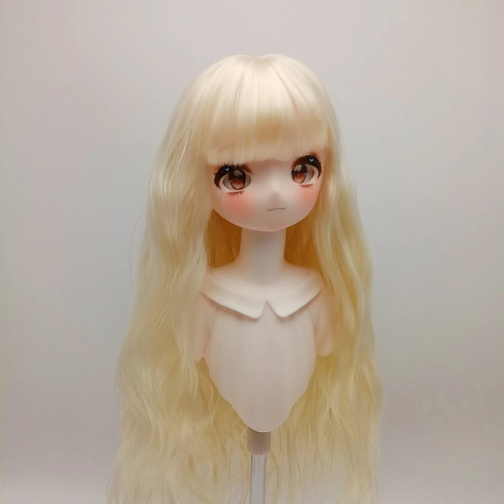 Puppenlocken-Perücke für Puppen 1/6 1/4 1/3 BJD Puppenhaar Lange Perücke Prinzessinnenhaar-Perücke – Detail 4