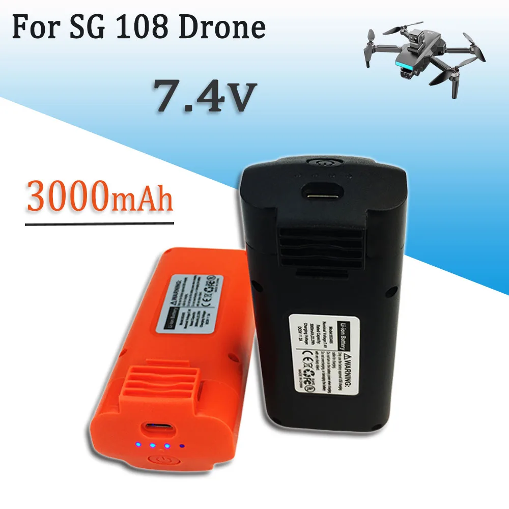 

7.4V 3000mAh Rechargeable Li-ion Battery For SG108 SG-108 Drone RC Quadcopter Spare Parts