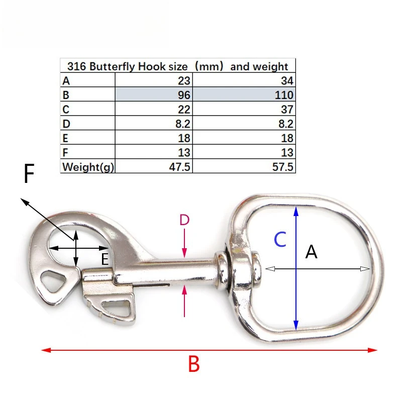 Diving 316 Blind Hanging, Press-free, Rotary Hook, Geobar SPG Single Head Hook, Back Fly
