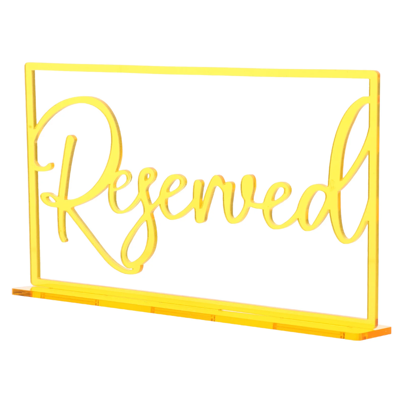 

Acrylic Reserved Sign Sleek Style for Wedding Table Reservation Business Events Restaurant Office Party Place Cards