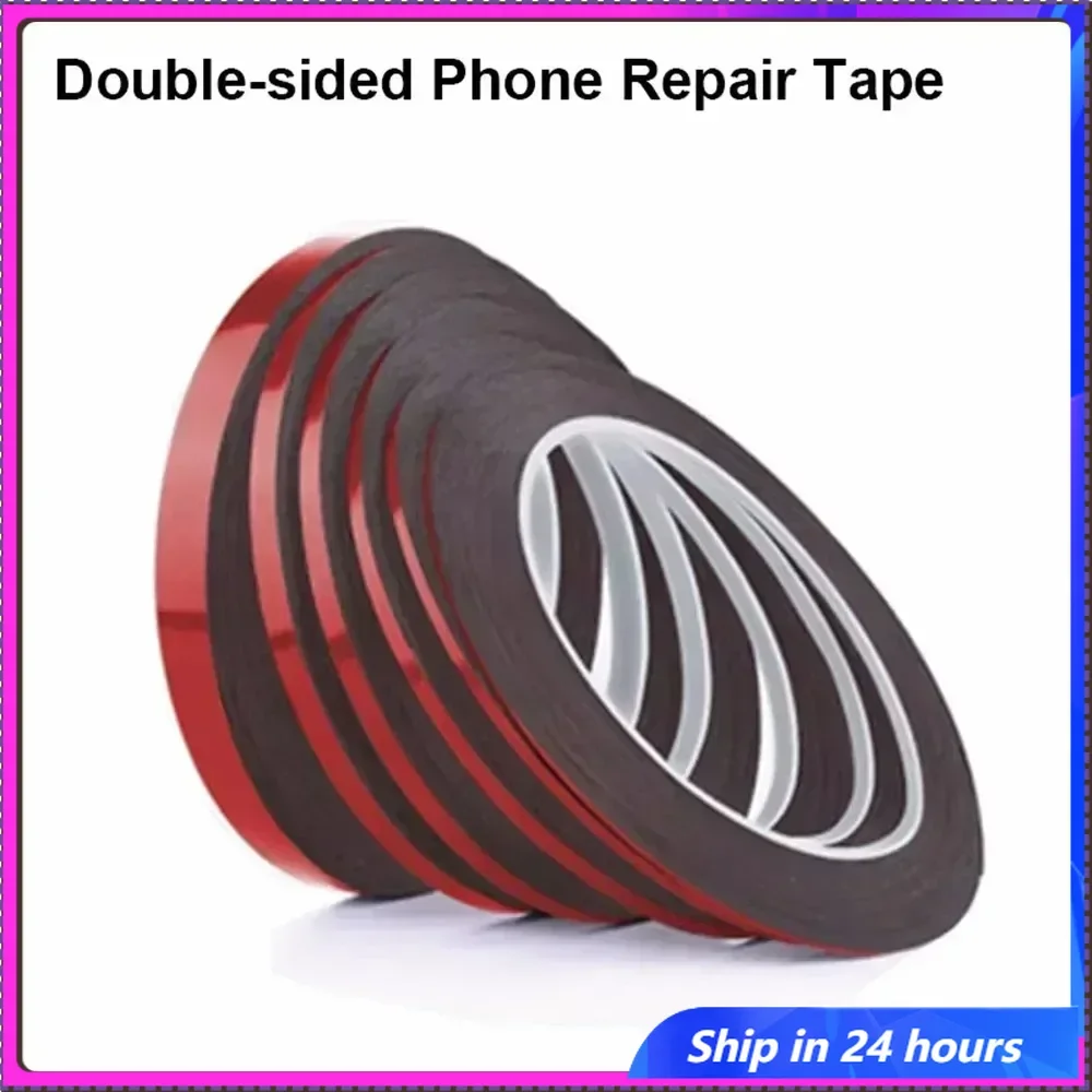 

3 meters Red Film Black Adhesive High Adhesion Double Sided Tape Computer Mobile Phone Screen Sealing Mobile Phone Repair