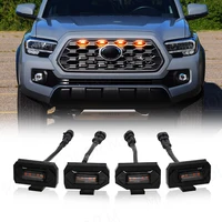 Para Toyota Tacoma todoterreno y deporte 2020 2021 2022 luz Led de parrilla rejilla delantera de coche luces diurnas de advertencia DRL lámpara de circulación diurna 4 Uds