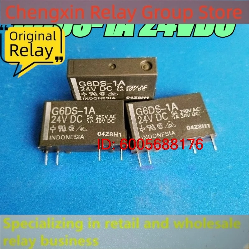 New 10pcs/lot G6DS-1A 24VDC 4pins G6DS-1A Thin type relay