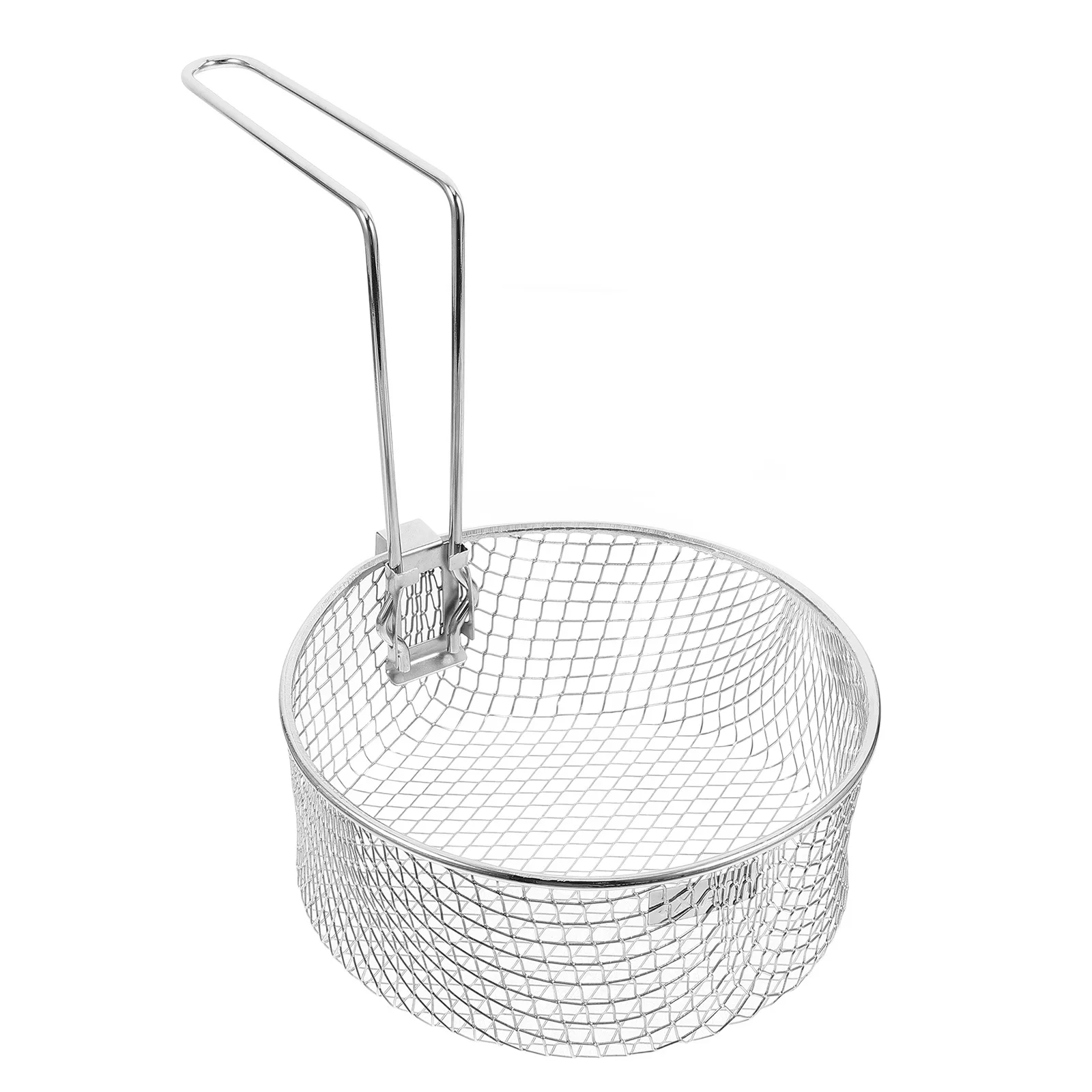 

1pcs Stainless Steel Frying Basket With Handle For Deep Fryer French Fries Onion Rings Snacks Multi-Purpose Cooking Tool Filter