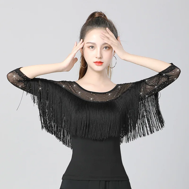 Modern Dance Tops, Women's Practice Clothes, Square Dance Clothes, Ballroom Dance, Ballroom Dance, Latin Dance, Short Sleeves