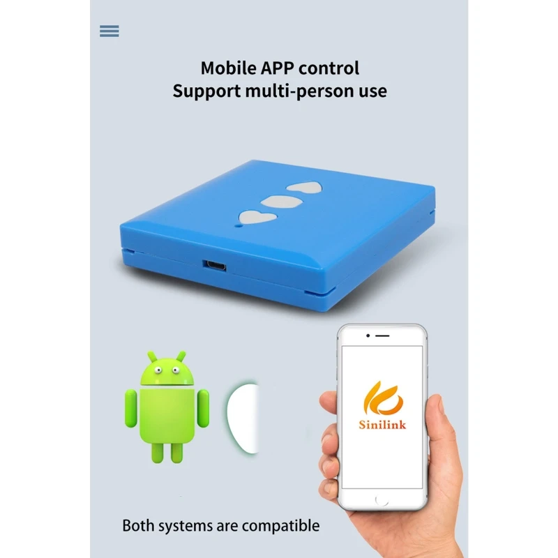 WiFi สำหรับที่เปิดประตูโรงรถอัจฉริยะสำหรับรีโมทคอนโทรล WiFi ของแอป Sinilink