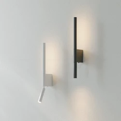 Bedside wall lamp 330 degree rotation adjustable wall lamp reading light with switch minimalist Nordic hotel room master bedroom