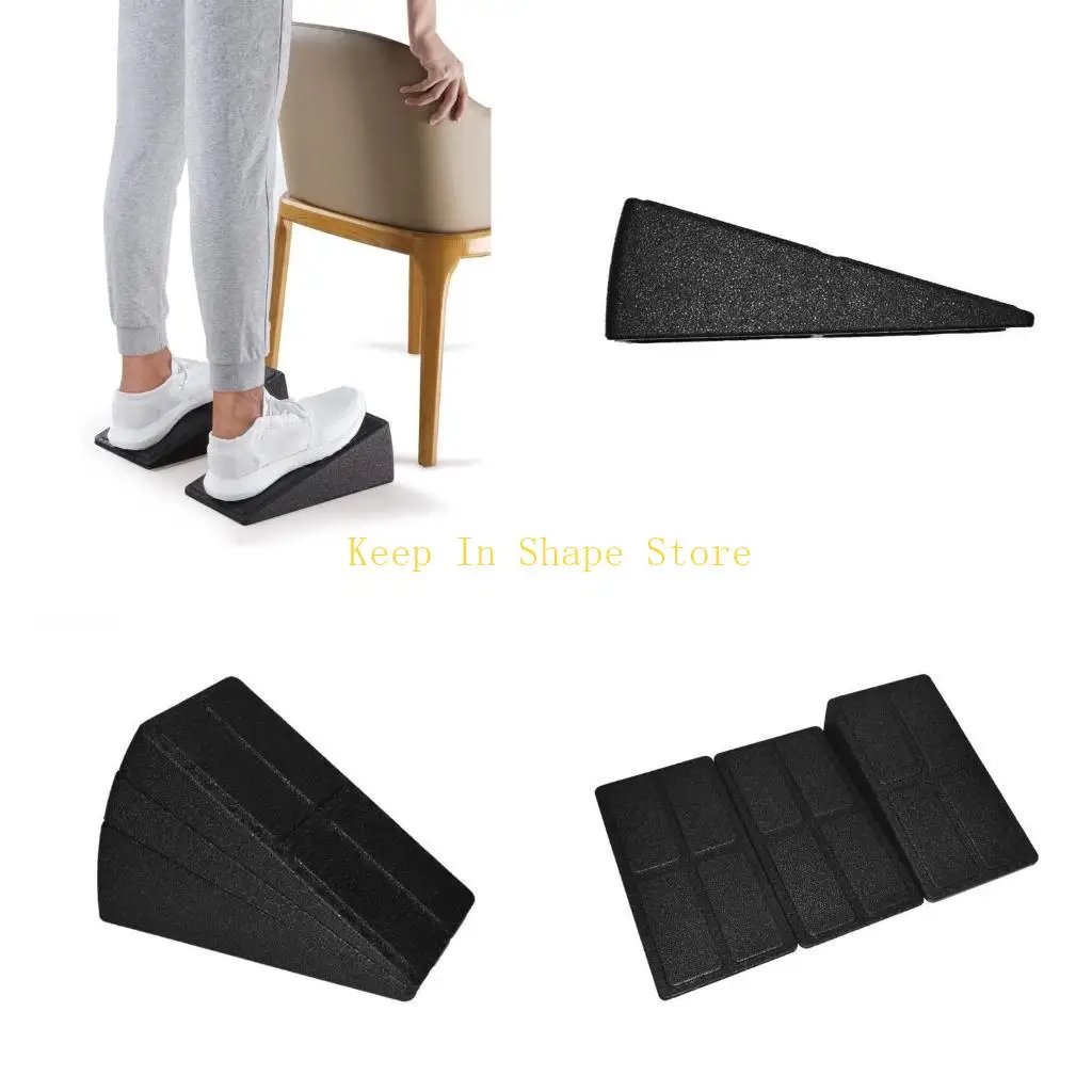 U1JC Set of 3 Yoga Block Yoga Slant Board for Yoga Poses and Angles