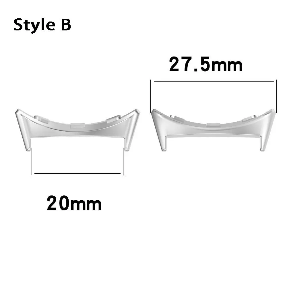 2Pcs Watch Smart Watchband Stainless Steel Connector Metal Strap Adapter For Google Pixel Watch