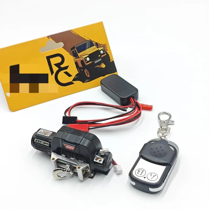Single Motor Electric Winch Kit for YK 4107 1/10 RC Rock Crawler , Easy Install No Drilling RC Car Upgrade Parts
