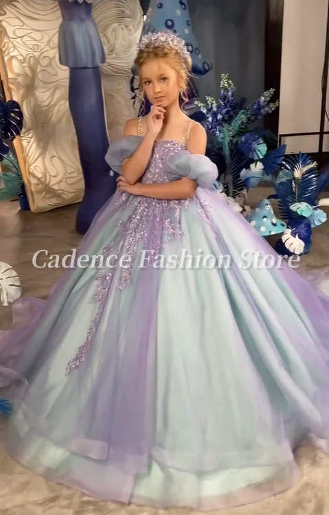 

Customized Gorgeous Princess Dresses Flower Girl Dresses Prom Gowns Glitter Sequins Lace Appliques Wedding Birthday Party Dress