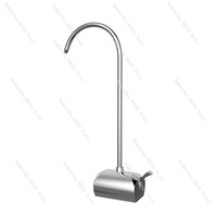 2-Way 304 Stainless Steel Desktop Faucet, Integrated Coffee Table Water Purifier Spout, Mobile Crystal-free Base Tap