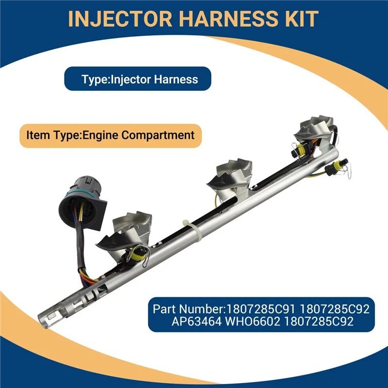 2X 1807285C92 Комплект жгутов форсунок для Navistar International DT466 DT530 DT466E 1807285C91 AP63464 WHO6602