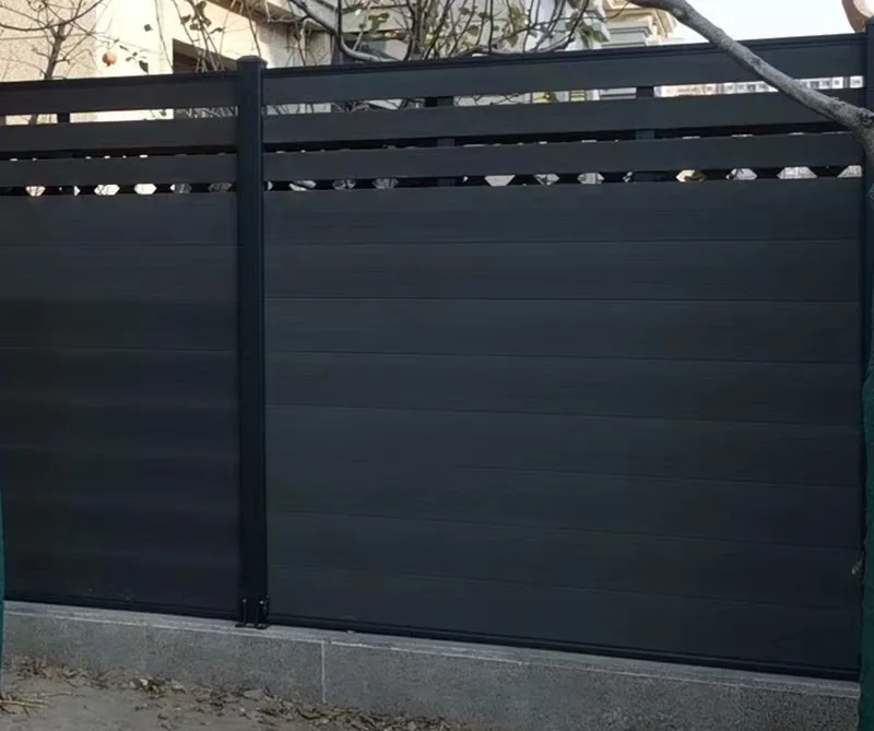 Eco-Friendly Weather Resistant Swimming Pool Privacy Fence Screen WPC Fence Panels