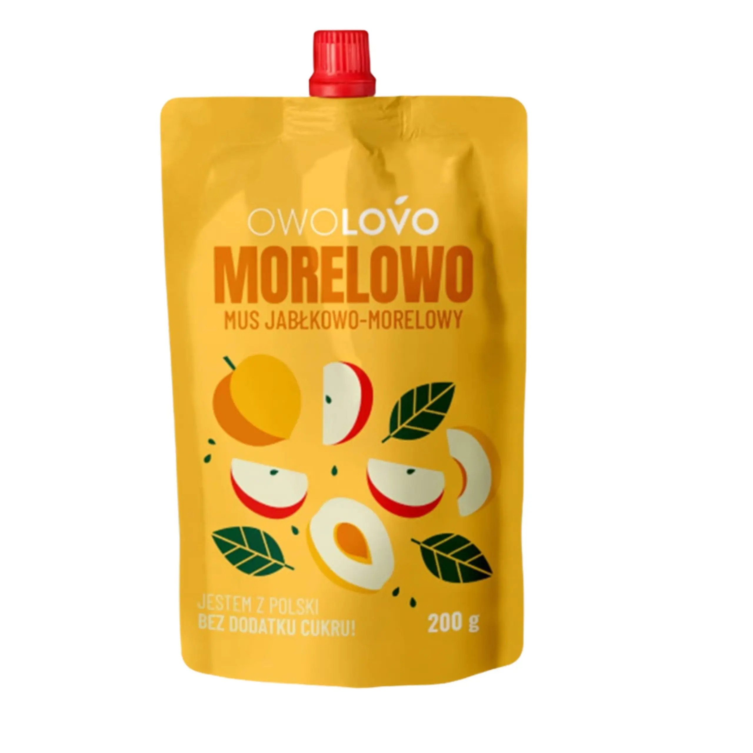 MUS JABŁKOWO-MORELOWY 200g MORELOWO