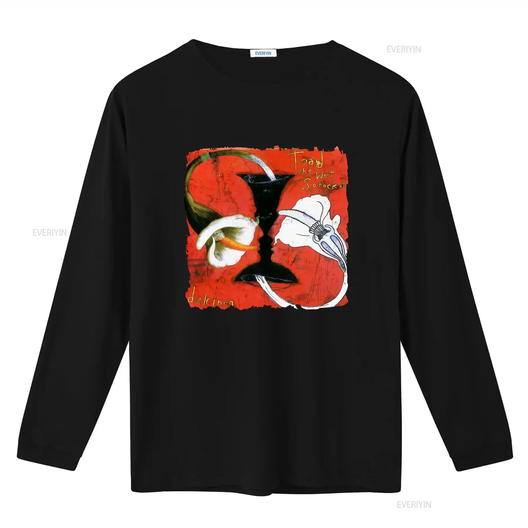 Toad The Wet Sprocket Dulcinea Art Print Men's Cotton T Shirt Black vintage Washed Slightly Versatile Stylish Unisex fashion