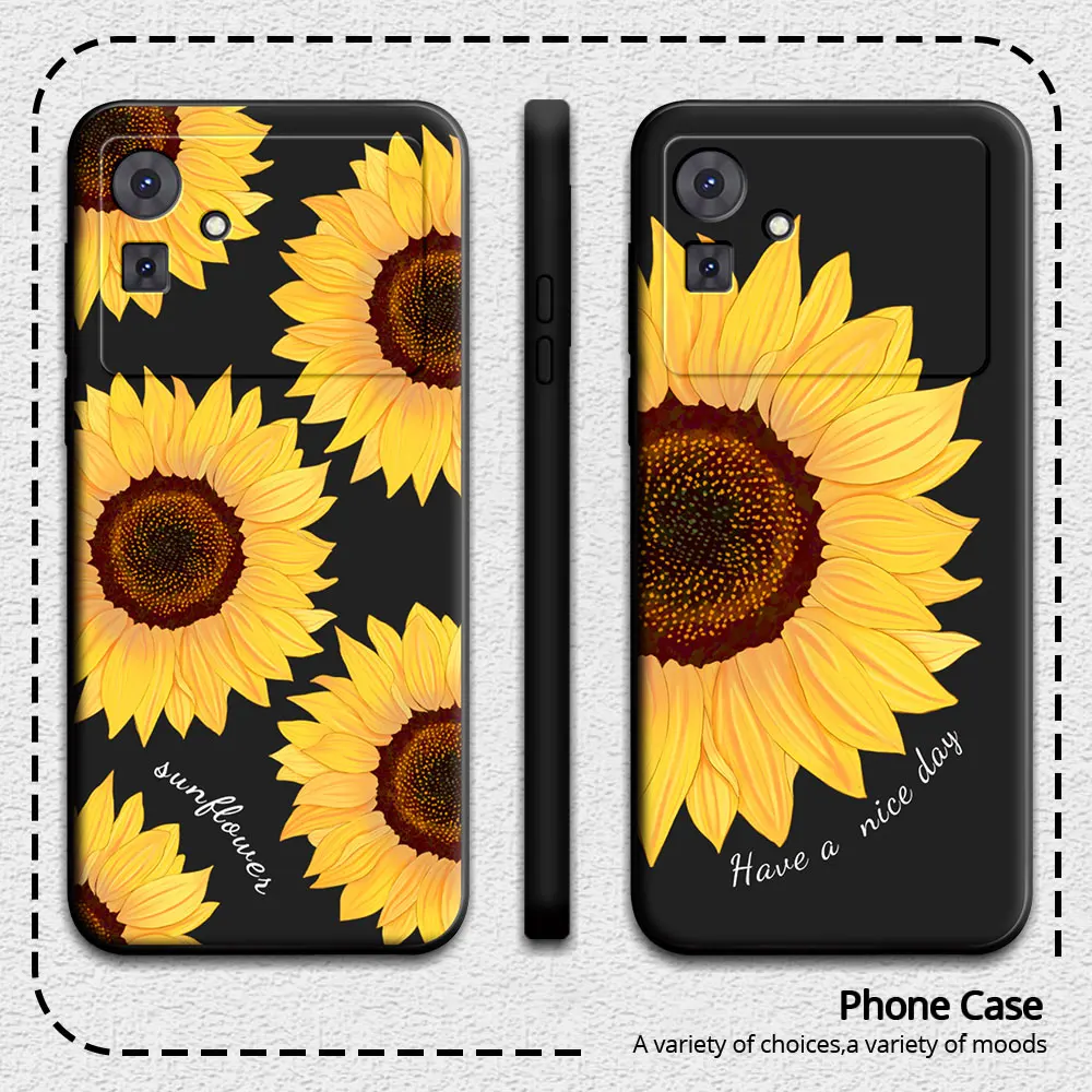 For Cubot Note 21 4G Note 50 Case Soft Silicone Phone Cases For Cubot Note 50 Sunflower Butterfly Cute Panda Black Cover Fundas