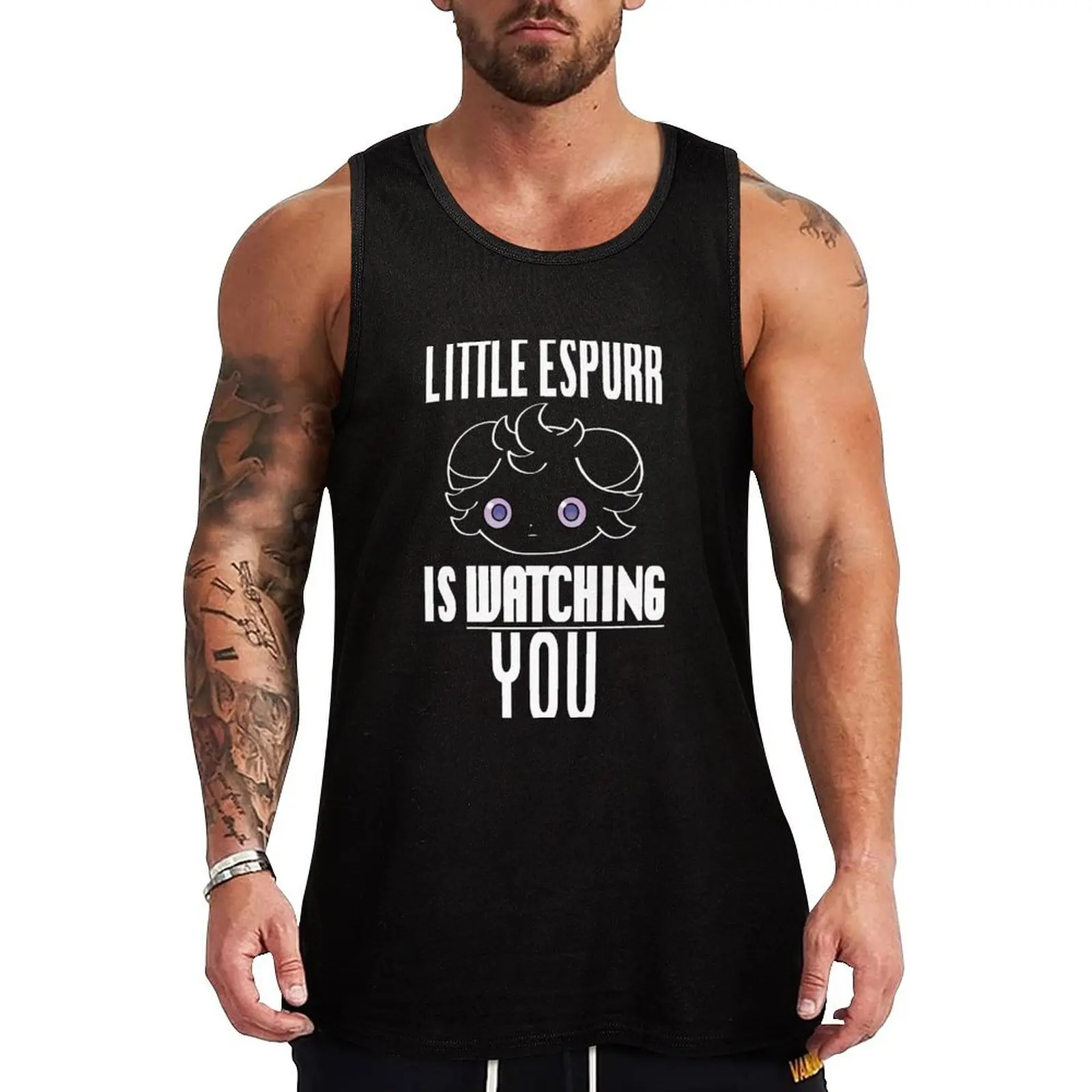 Watchful Little Espurr Tank Top Fitness men clothing sleeveless man shirts anime top sleeveless shirt man