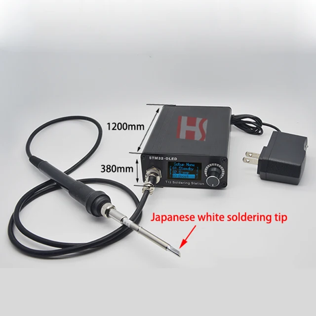 Anti-static 12V (110V-220V) Portable Soldering Station adjustable temperature control Electric Soldering Iron 015030