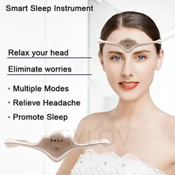 Queen Crown Smart Sleep Instrument, Sleeping Aid, Massageador de cabeça elétrica, alívio da enxaqueca, terapia de pulso relaxante