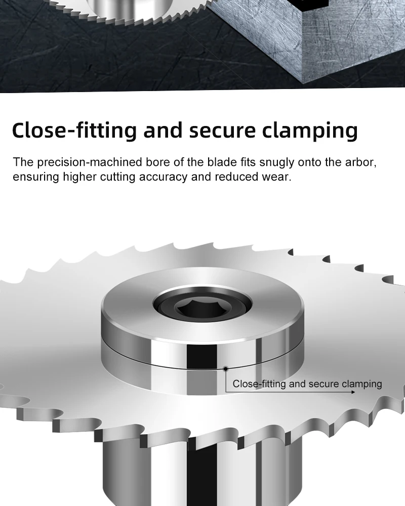 Säge Fräser Schlitzsäge Dorn Klingenhalter CNC Schlitzen Bearbeitung Metall Schneidwerkzeug Vorne Hinten Schloss 5 6 8 10 13 mm – Detail 3