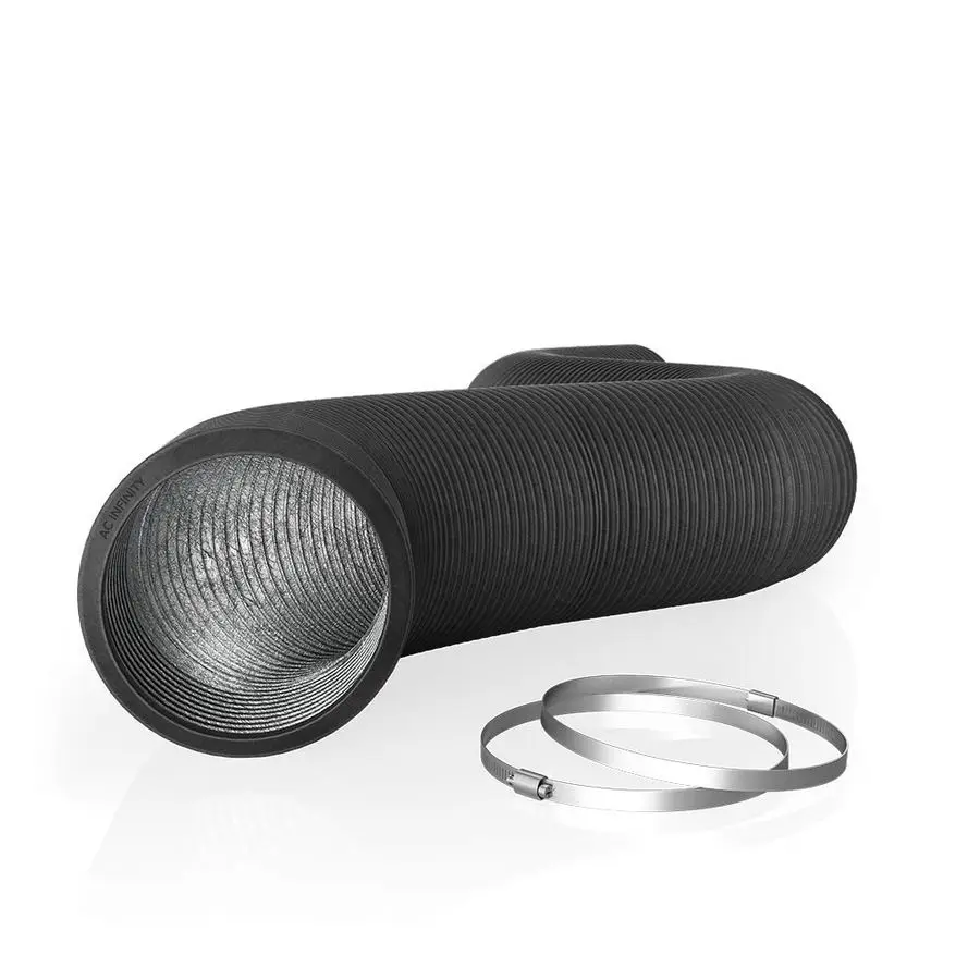 

Flexible 8Inch Aluminum Ducting, HeavyDuty FourLayer Protection, 25Feet Long for Heating Cooling Ventilation and Exhaust