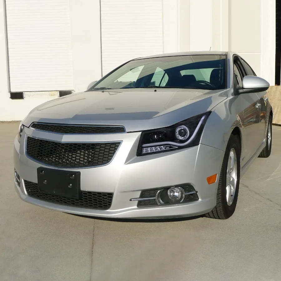 شريط إضاءة LED هالة مصابيح أمامية لجهاز عرض أسود لـ 20112015 شيفروليه كروز و 2016 شيفروليه كروز محدودة اليسار واليمين Pa #2