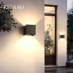 Applique murale LED au design moderne, luminaire décoratif d'intérieur et d'extérieur, montage vers le haut et vers le bas, idéal pour un salon, un couloir ou une chambre à coucher, 6W