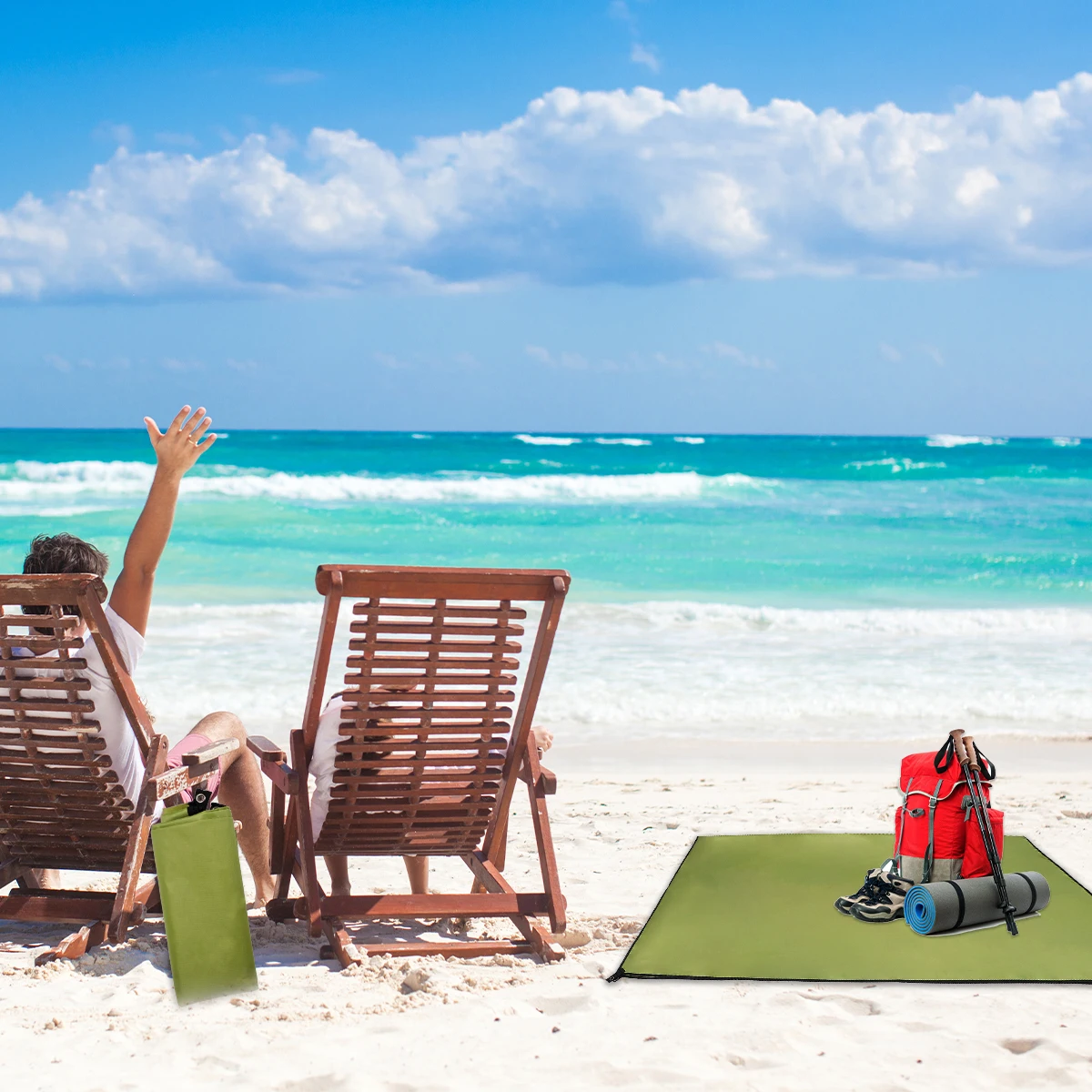 

Waterproof and Pad Camping Ground Mat Beach Travel Essentials Durable Tent Blanket Cloth Picnic