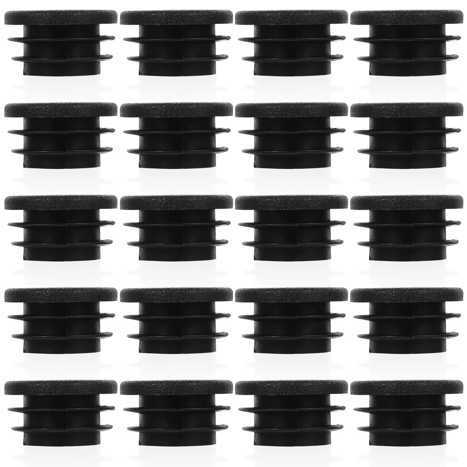 50pcs Round Tube Stopper Caps for Chair Legs – Floor Protectors for Hardwood & Tile Furniture Feet Protection