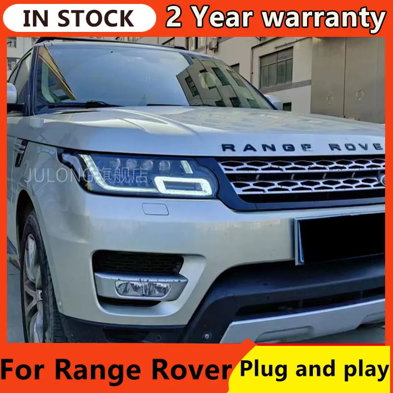 Lights For Range Rover LED Headlights 2013-2017 LED Daytime Running lights Dynamic Signal Bi-Xenon Low/High Beam