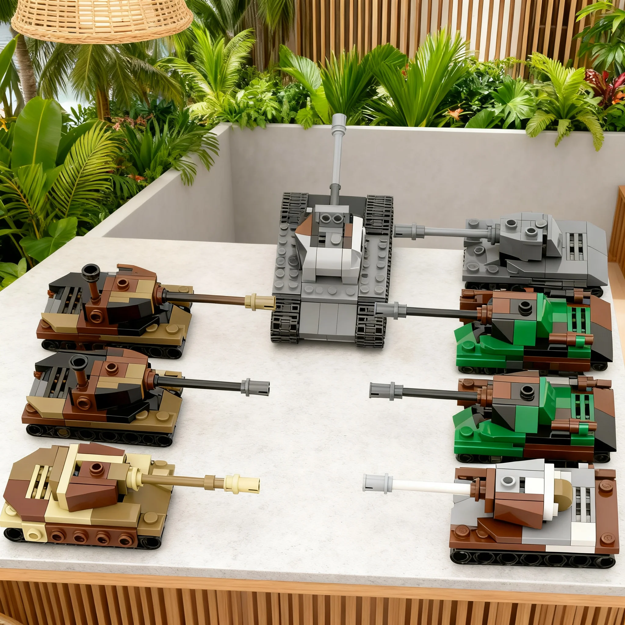 362pcs MOC IS Series Micro Tanks Model Building Blocks Construction Assemble Birthday Creative Idea Brick Christmas Gifts Toys
