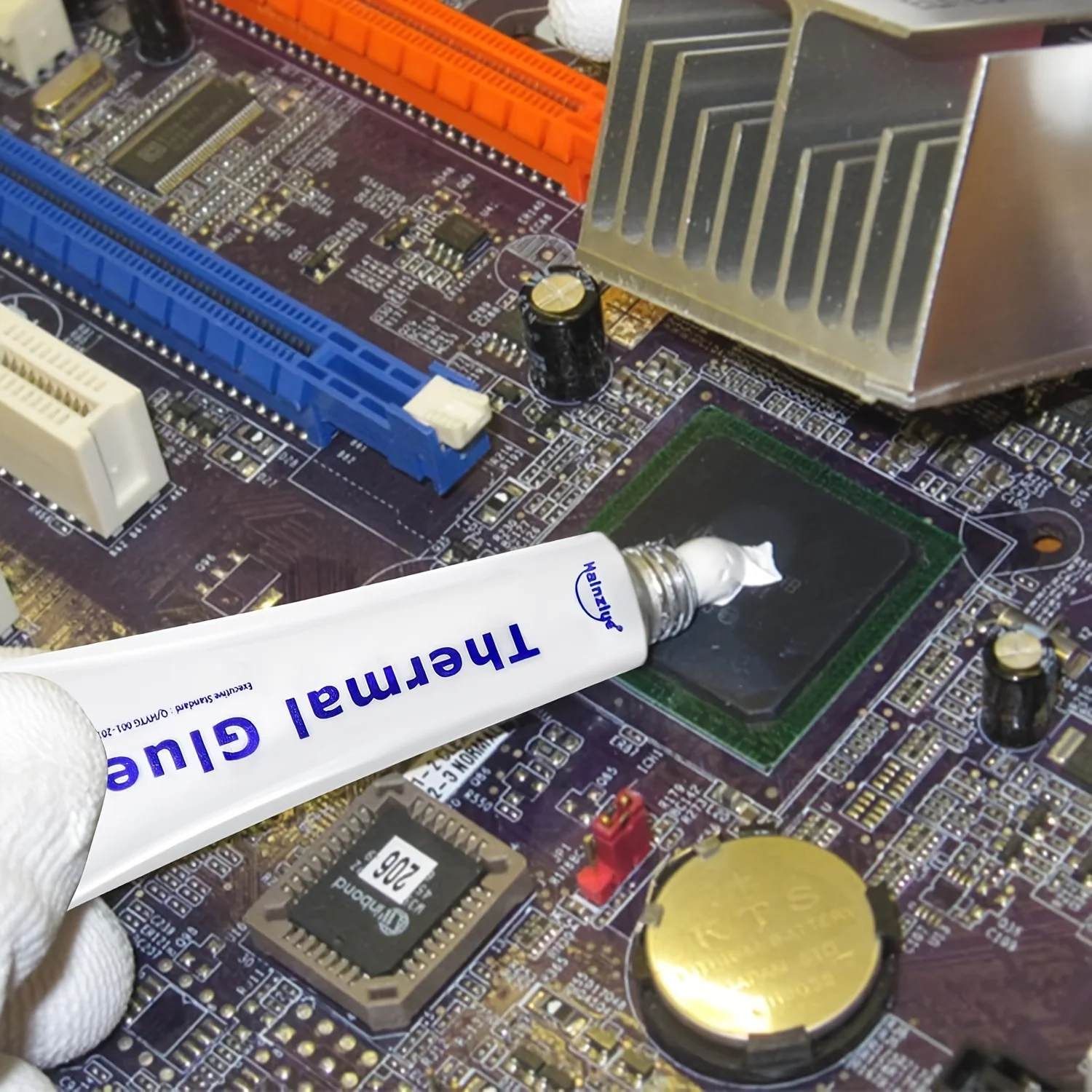 Thermal Conductive Glue,Silicone Viscous Adhesive Cooling Compound,Heatsink Glue for LED GPU MOSFET 3D Printer IC Chipset