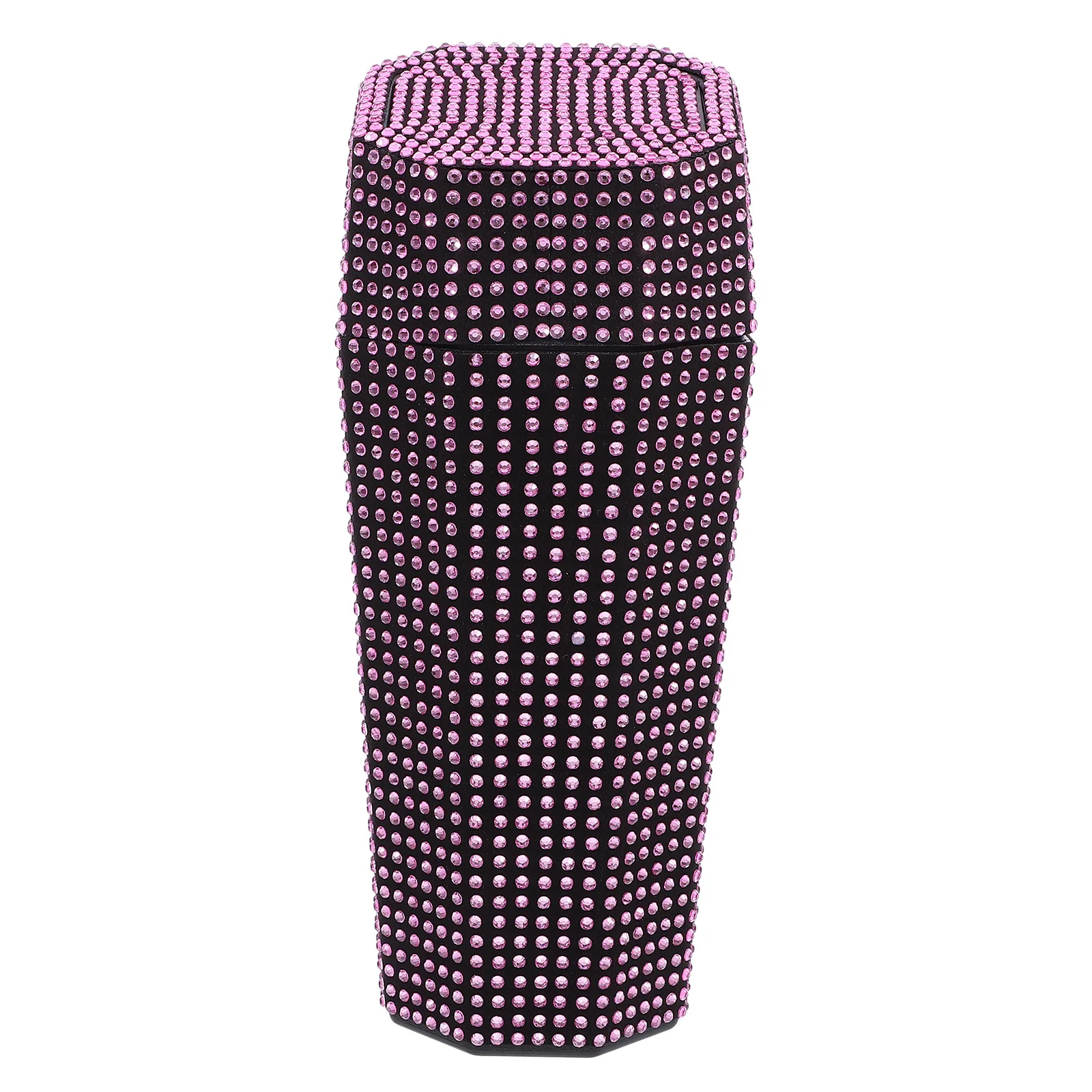 

Car Trash Can with Lid Bling Aesthetic Design Multi-Functional Storage Bin for Cup Holder Small Portable Trash Container Vehicle