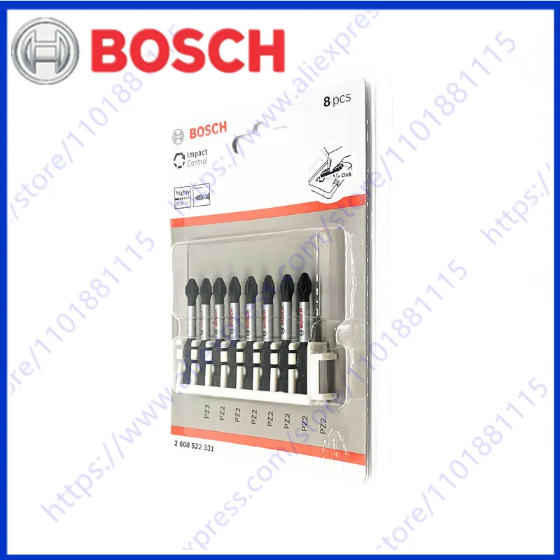 50mm 1/4" highly Robust Professional Torx Screwdriver Set 2608522331 for Bosch Piece Screwdriver Set hex Impact Control PZ2 Bits view 4