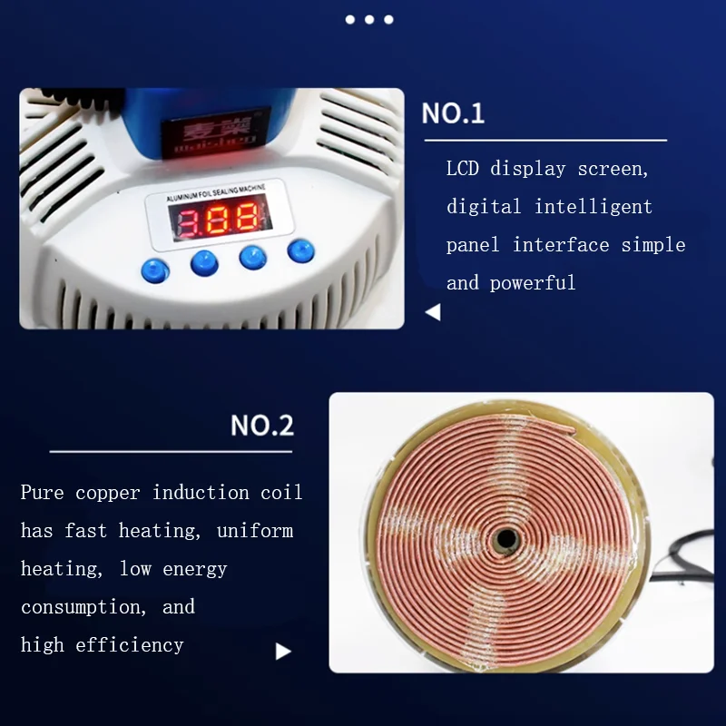 Handheld Electromagnetic Induction Sealing Machine Plastic Bottle Cap Automatic Aluminum Foil Gasket Sealing Machine