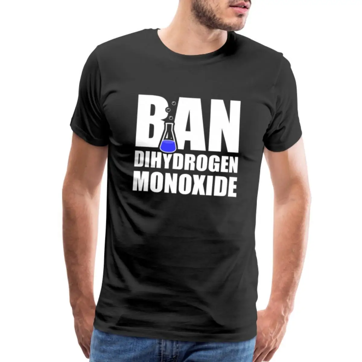 تي شيرت مميز للرجال من Ban Dihydrogen Monoxide #1