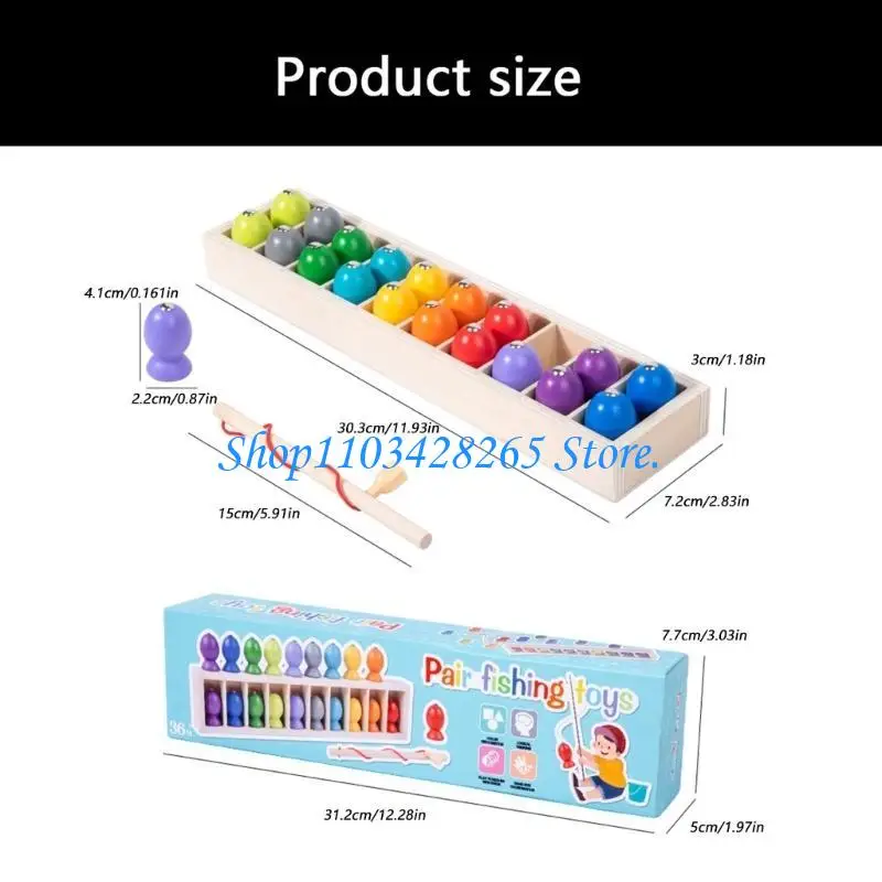 لعبة تعليمية خشبية آمنة لمرحلة ما قبل المدرسة للأطفال الصغار تعمل على تحسين تحديد الألوان وقدرات حل المشكلات G2TE