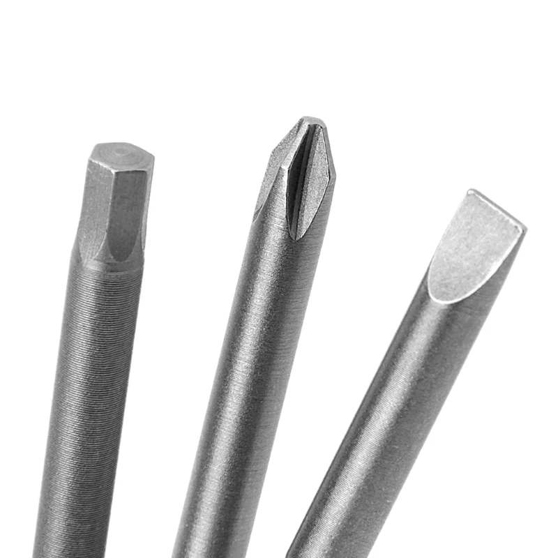 10 Buah Mata Obeng PH2 Berlubang Torx Magnetik 1/4 Batang 100Mm