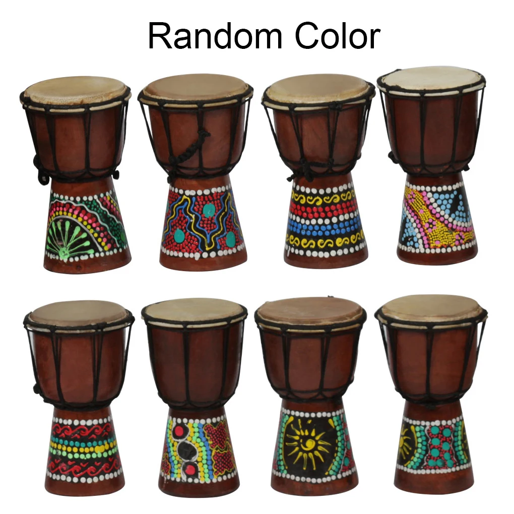 

African Drum Premium Adults Bango Atmosphere Props Rhythm Playing Toys DIY Crafts Hand Drums for Party Bar House Church