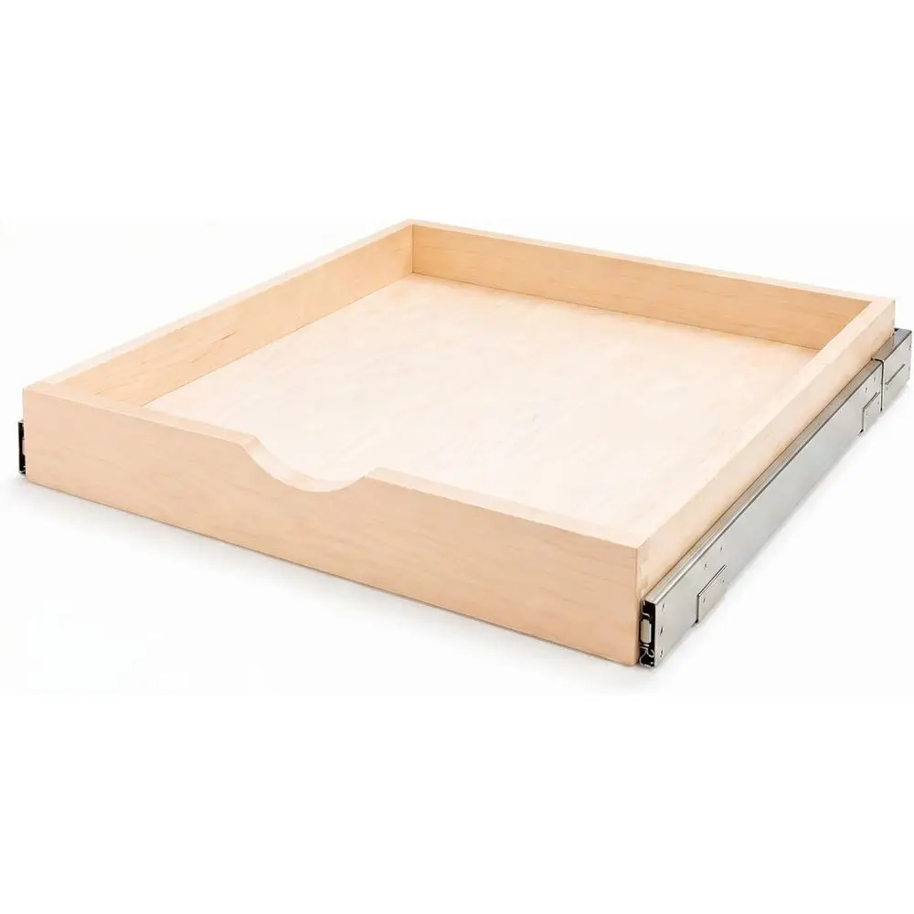 Pull Out Ders or Cabi, Sot Close Slide Out Wood Shelves Storage Organizer or Kitchen, inished, Heavy-Duty, Bottom/Side Mount, 36