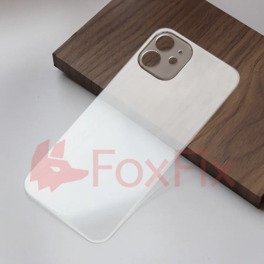 غطاء خلفي شفاف زجاجي لهاتف آيفون 8 Plus X XS MAX XR 11 Pro Max 12 mini 13 14 Plus قطع غيار لوحة باب البطارية