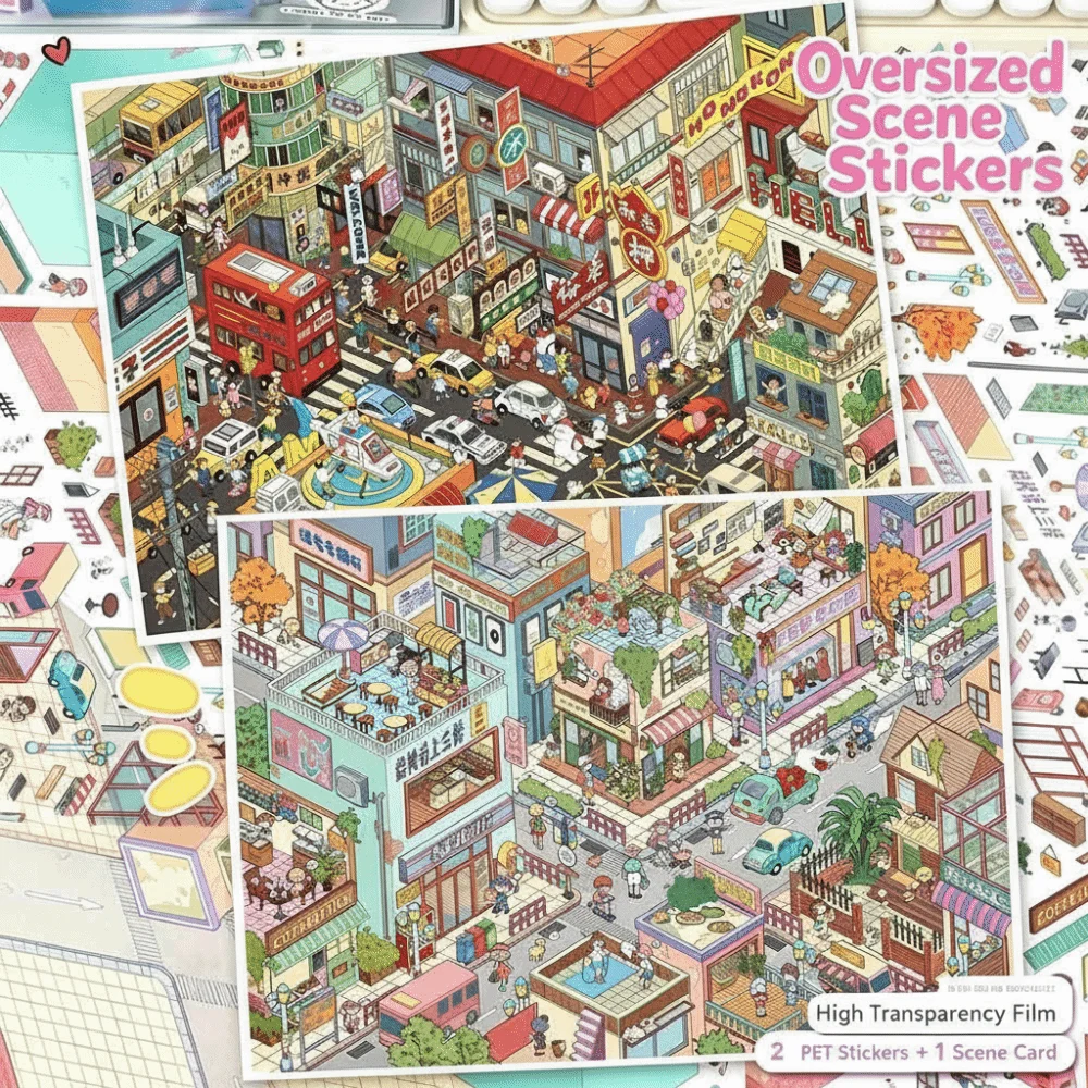 카와이 디자인 풍경 스티커 특수 경제 지역 축제 테마 - Home Decor Zone 리뷰 및 가격