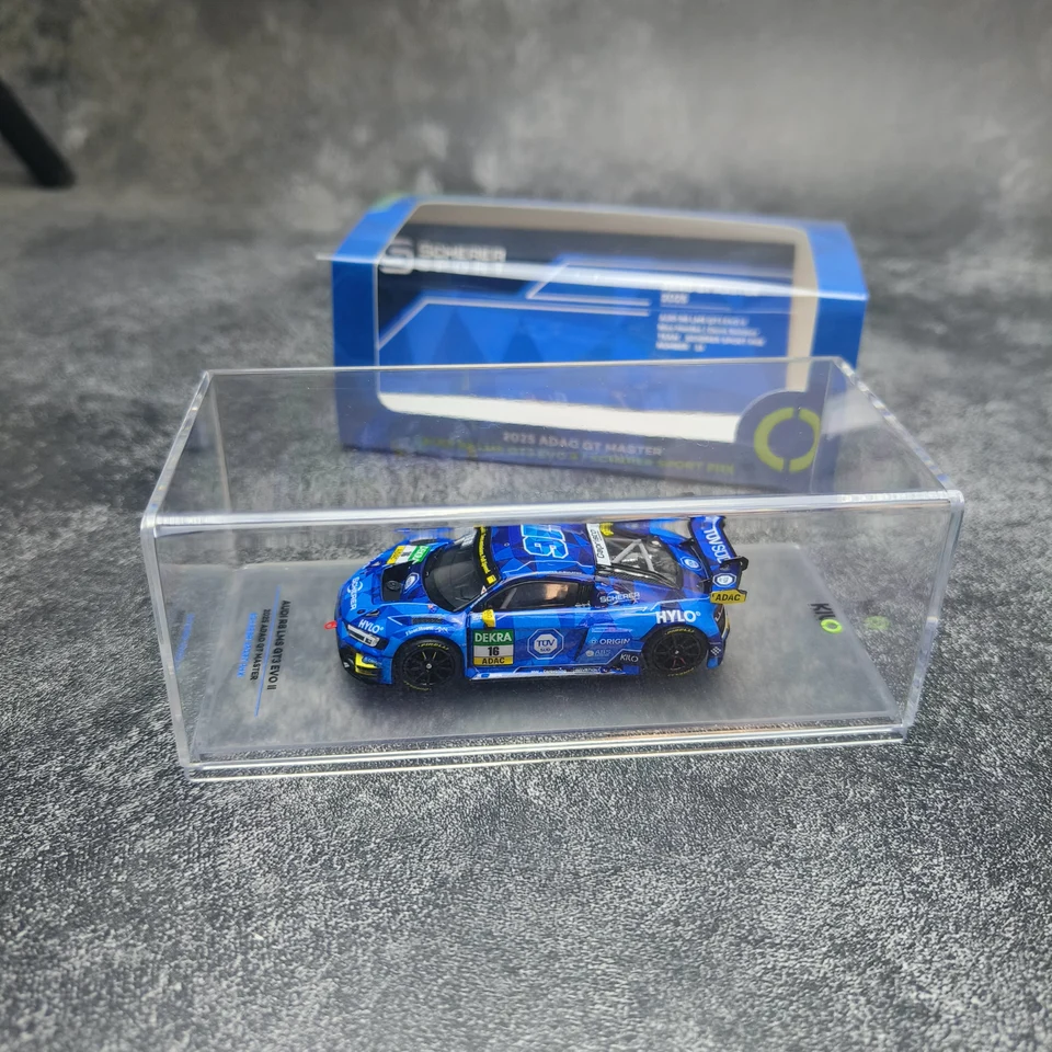 KiloWorks 1:64 R8 LMS GT3 EVO II 2025 Aolly car model Metal static